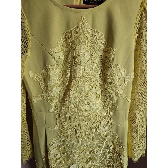 Bariano yellow dress with lace and embroidery new with tags women's size medium - Picture 2 of 10